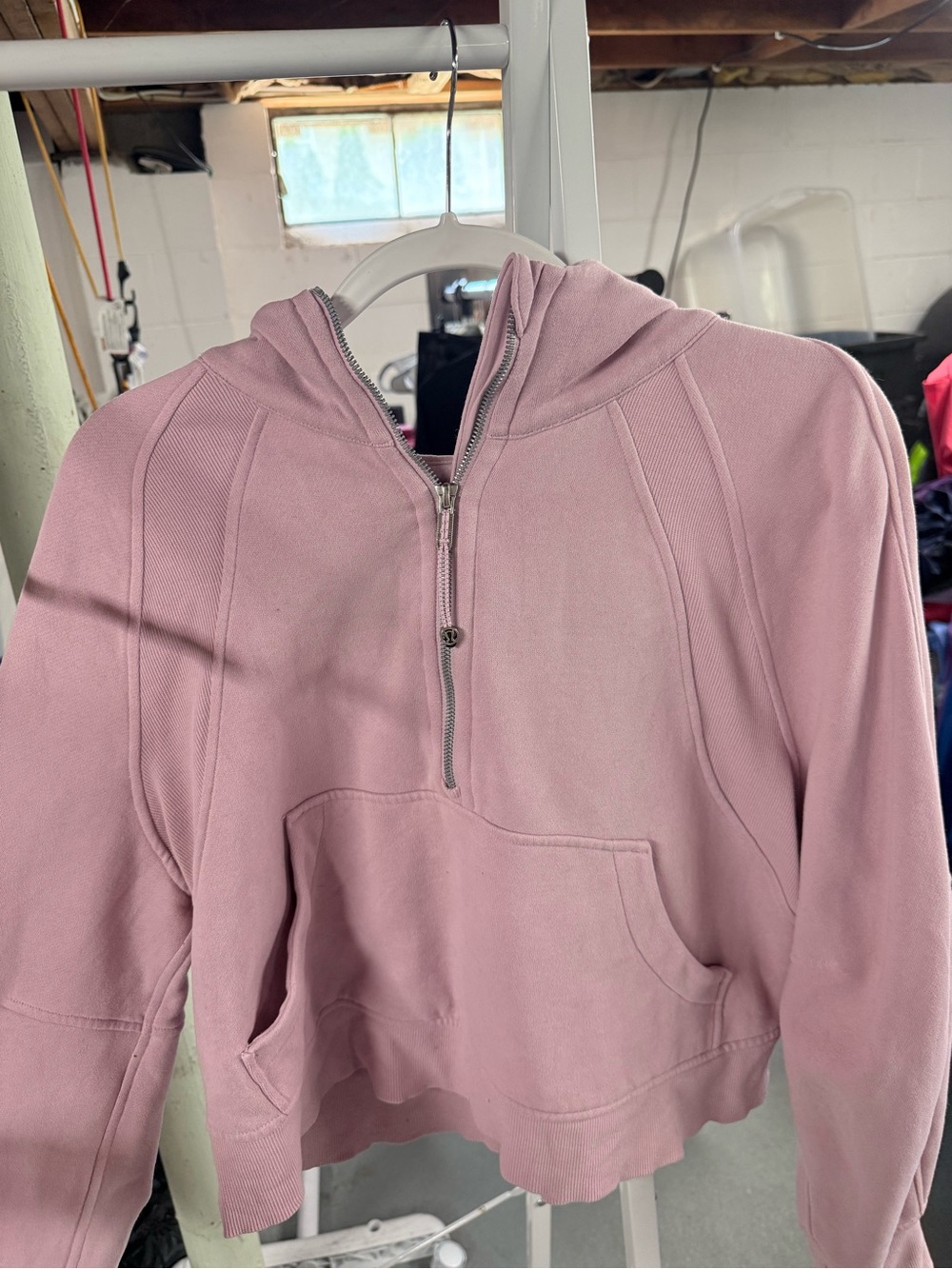 lululemon athletica Light Pink Half-Zip Hoodie